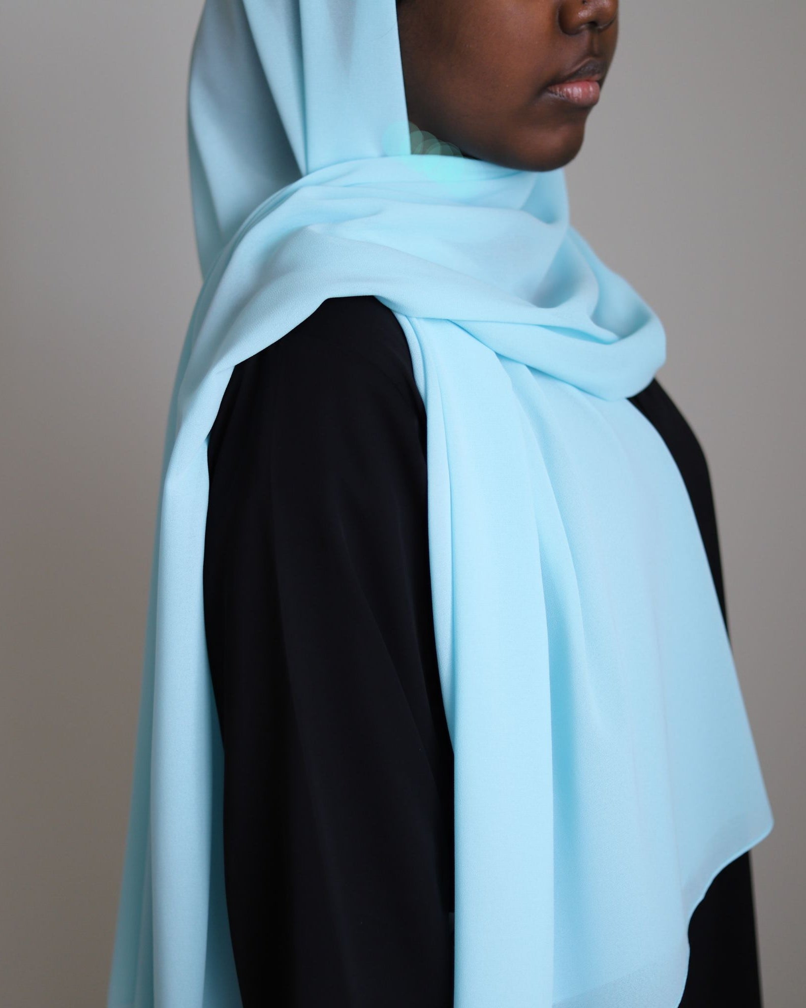 chiffon hijab in mint
