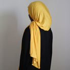 long cotton jersey hijab in the color rust