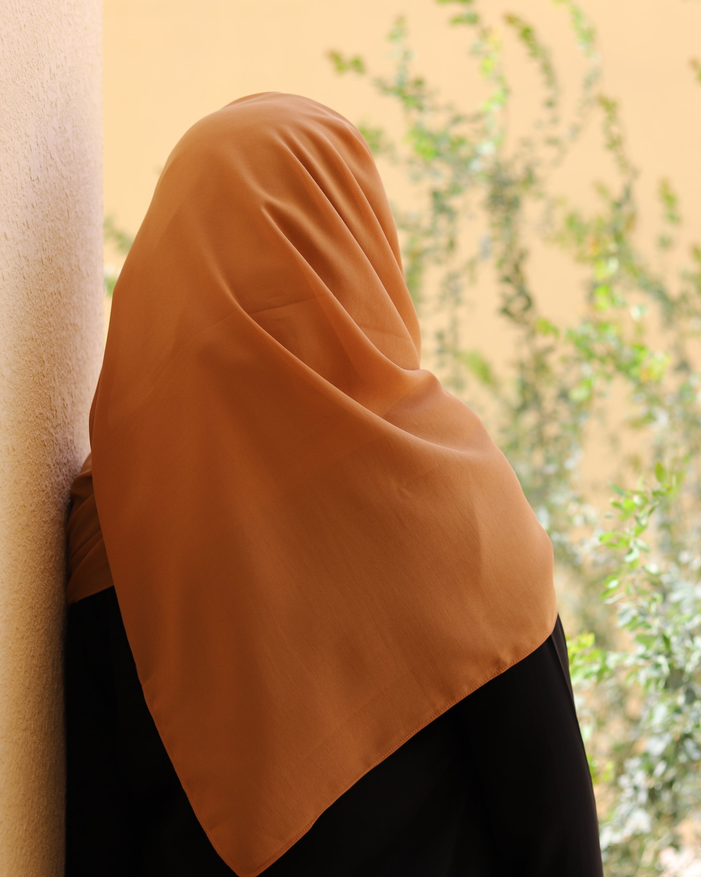 long chiffon hijab in the color Caramel