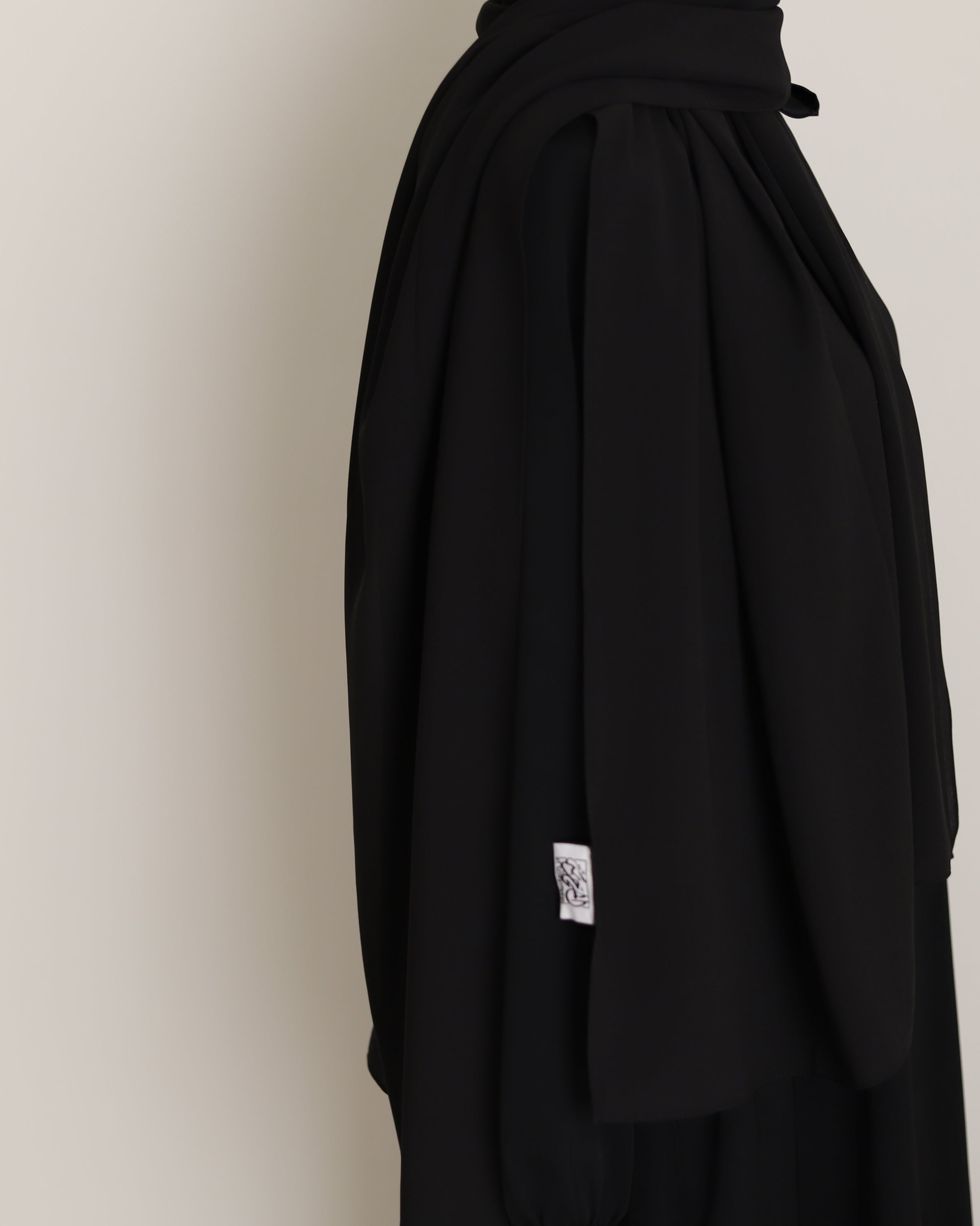 black chiffon hijab