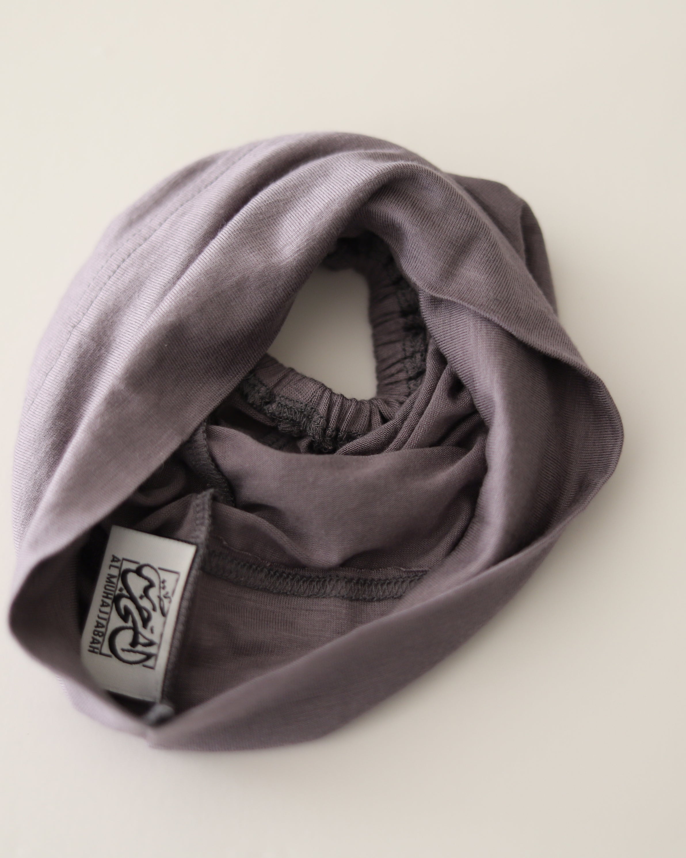 deep gray bun underscarf