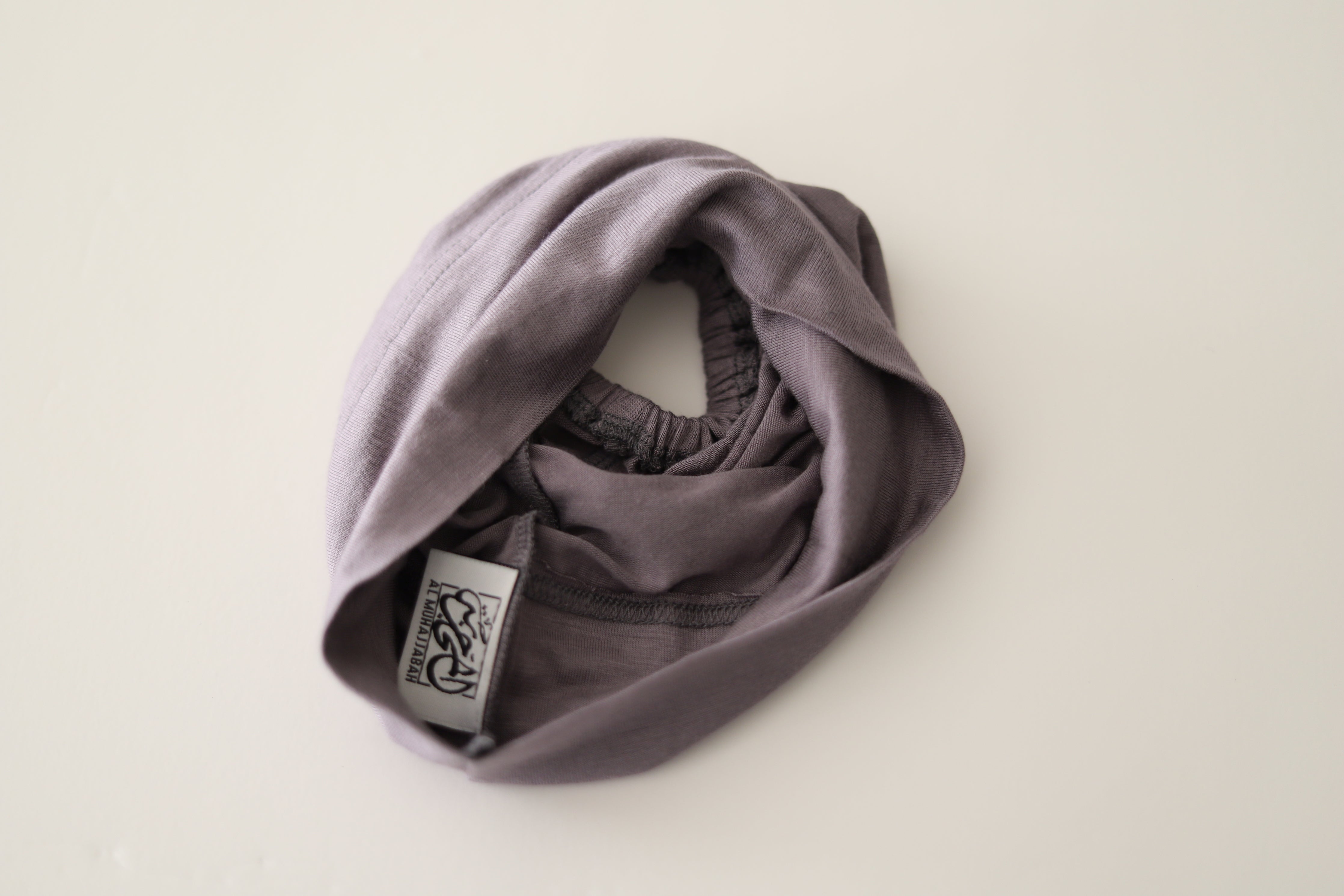 deep gray bun underscarf