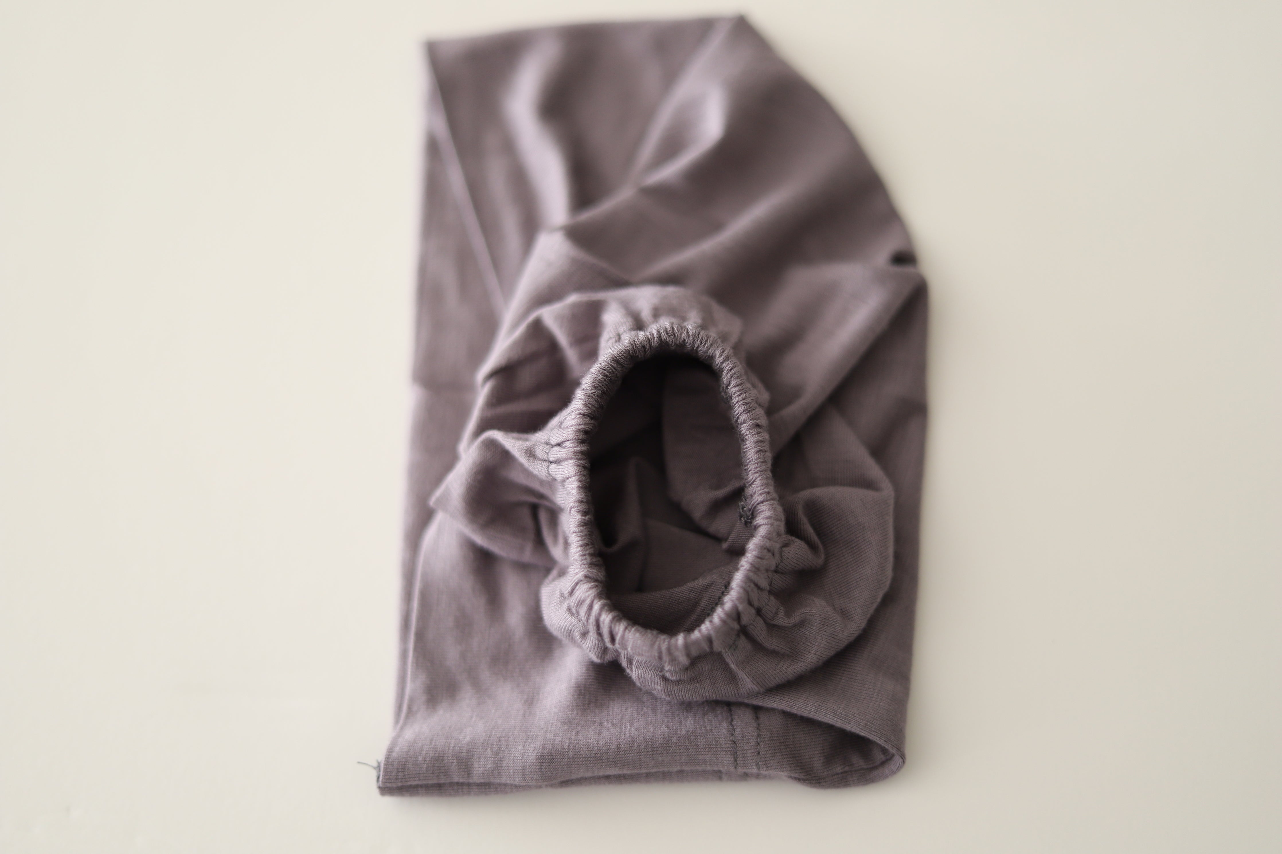 deep gray bun underscarf