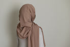 latte brown chiffon hijab
