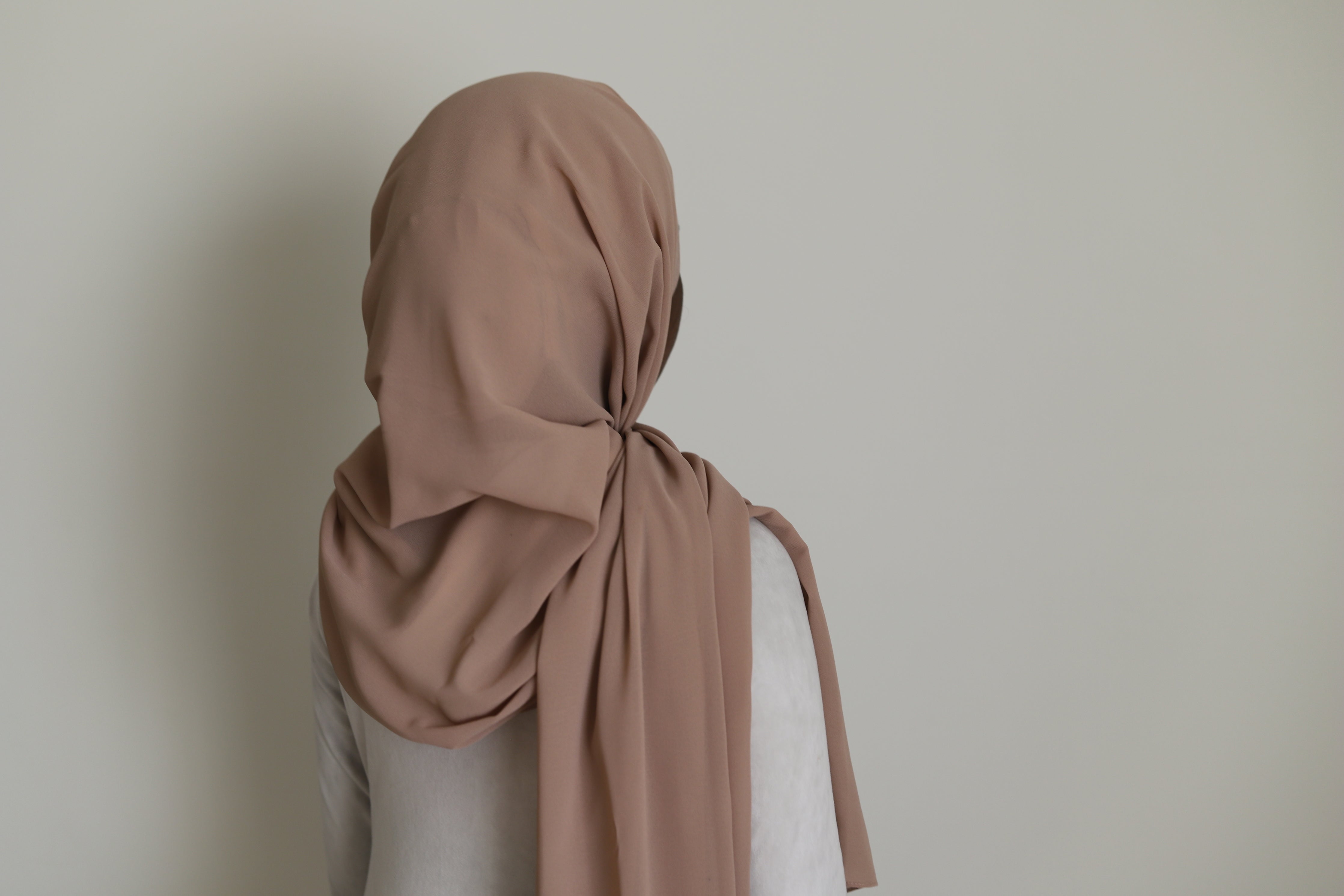 latte brown chiffon hijab