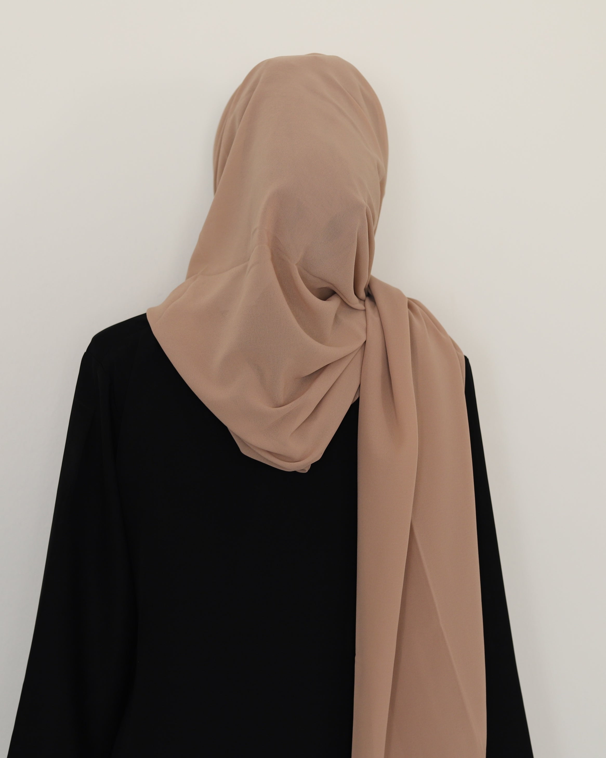 latte brown chiffon hijab