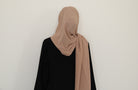 latte brown chiffon hijab