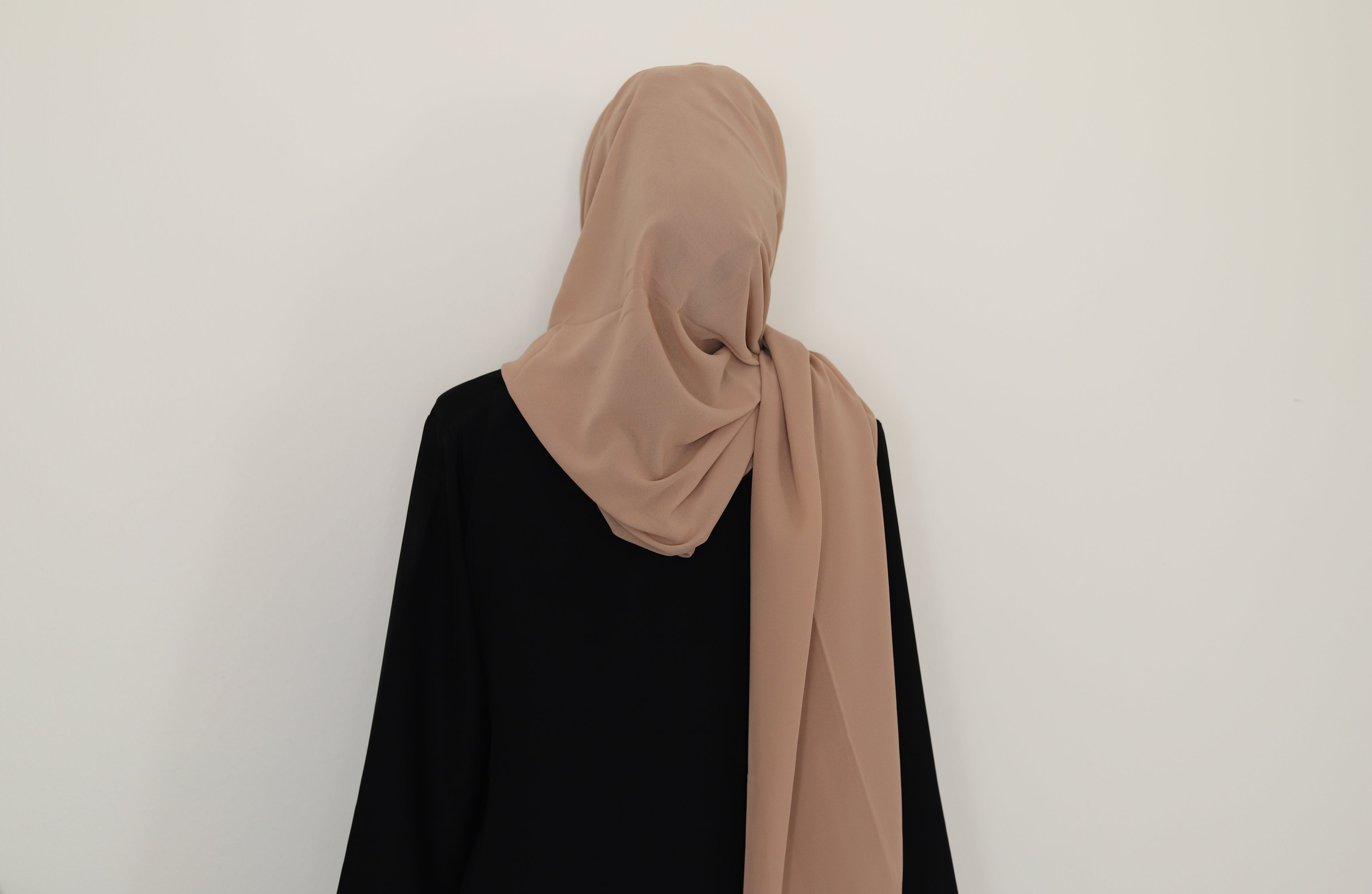 latte brown chiffon hijab