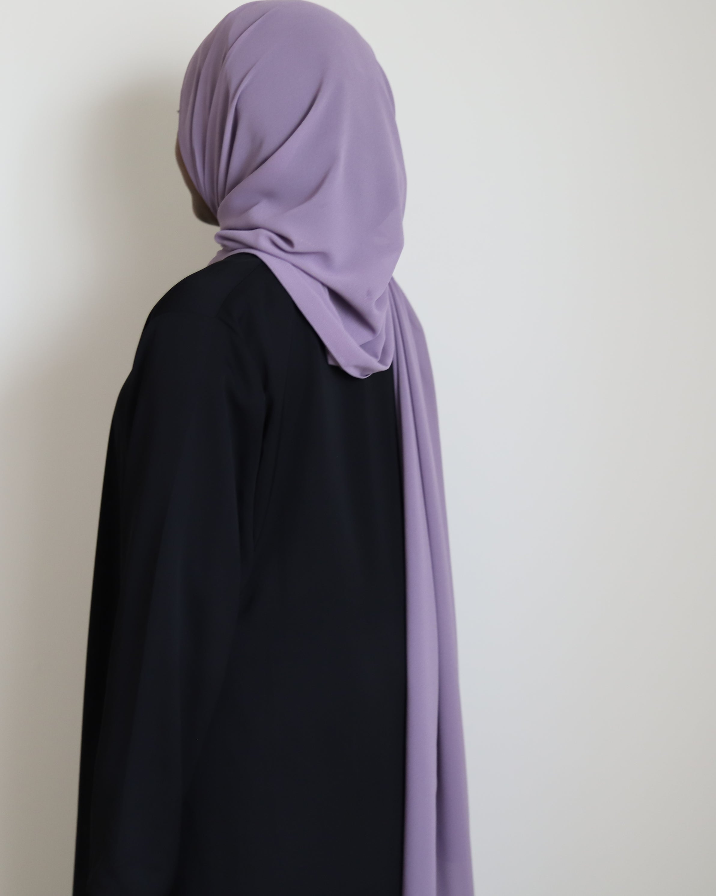 muted lavender hijab