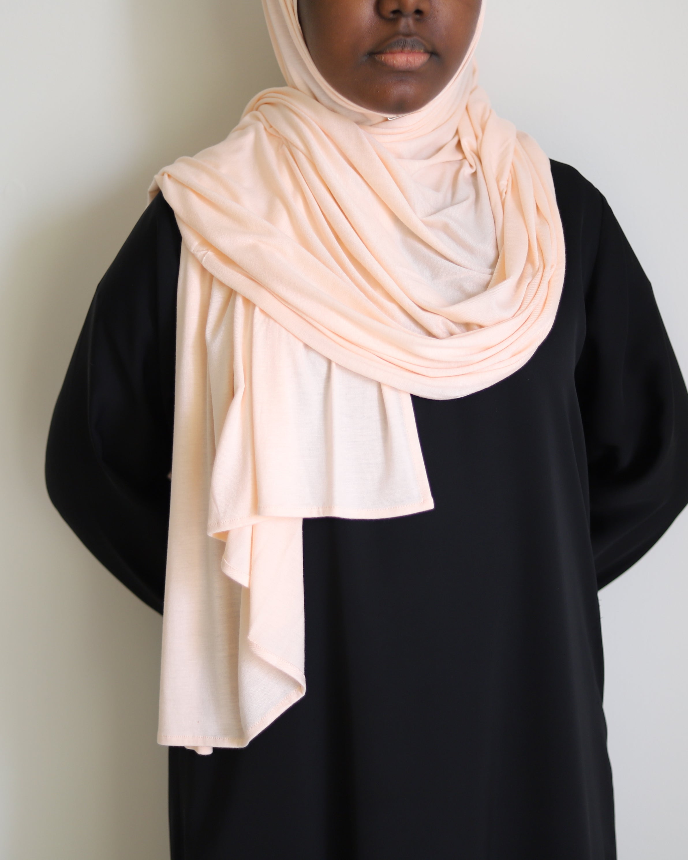 light peach jersey hijab