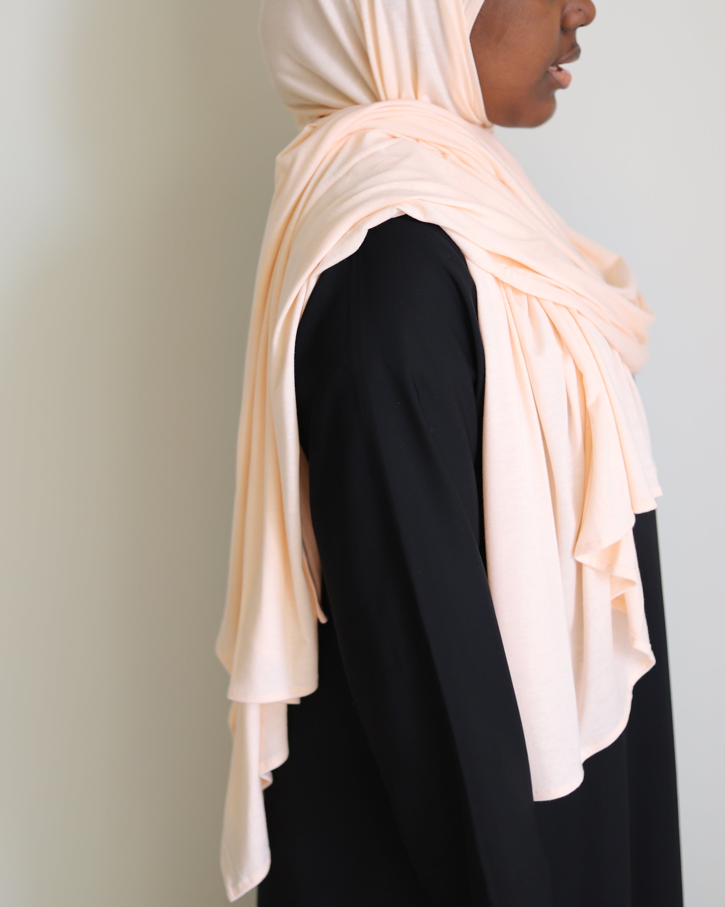 light peach jersey hijab