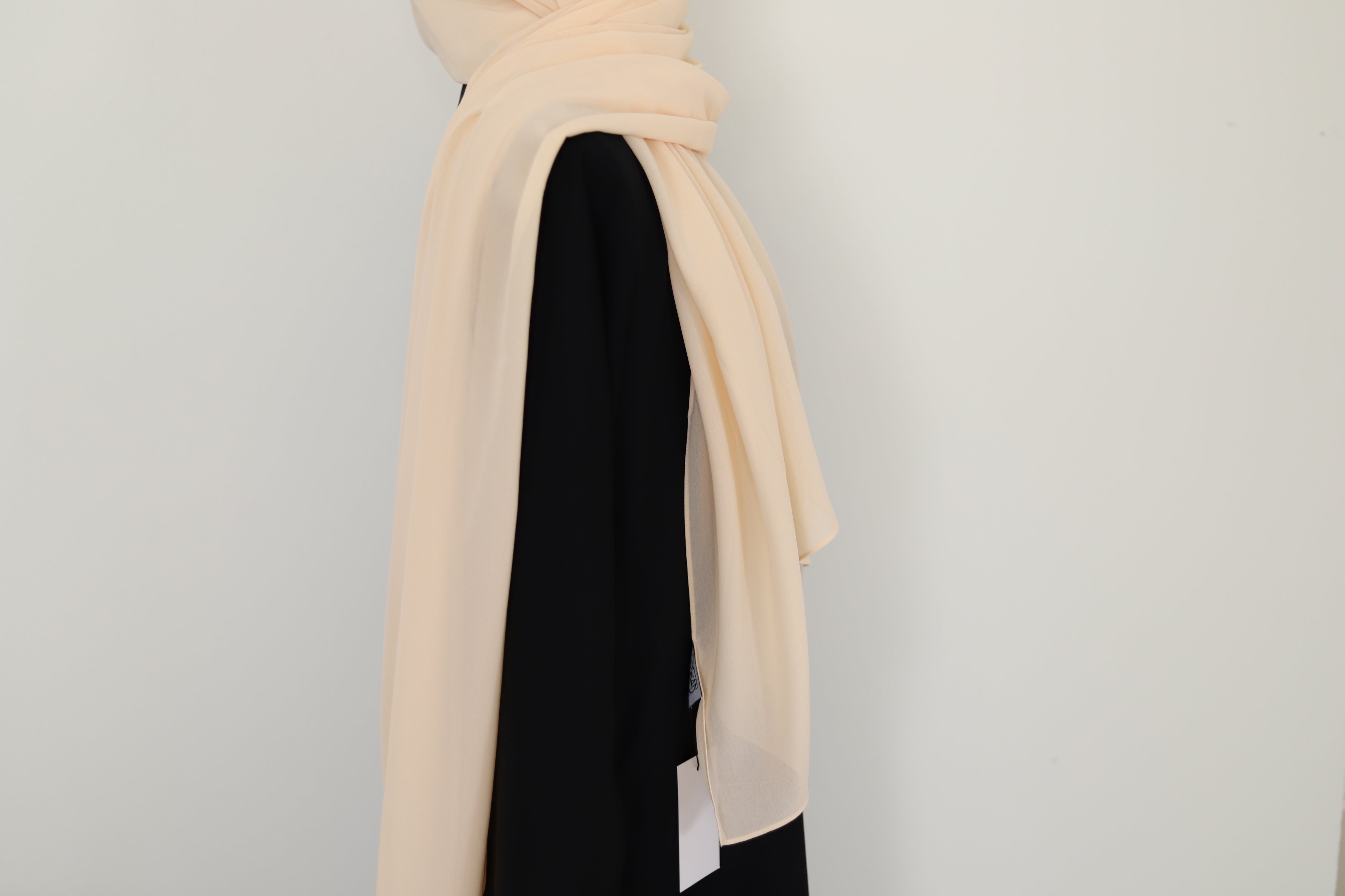 peach chiffon hijab