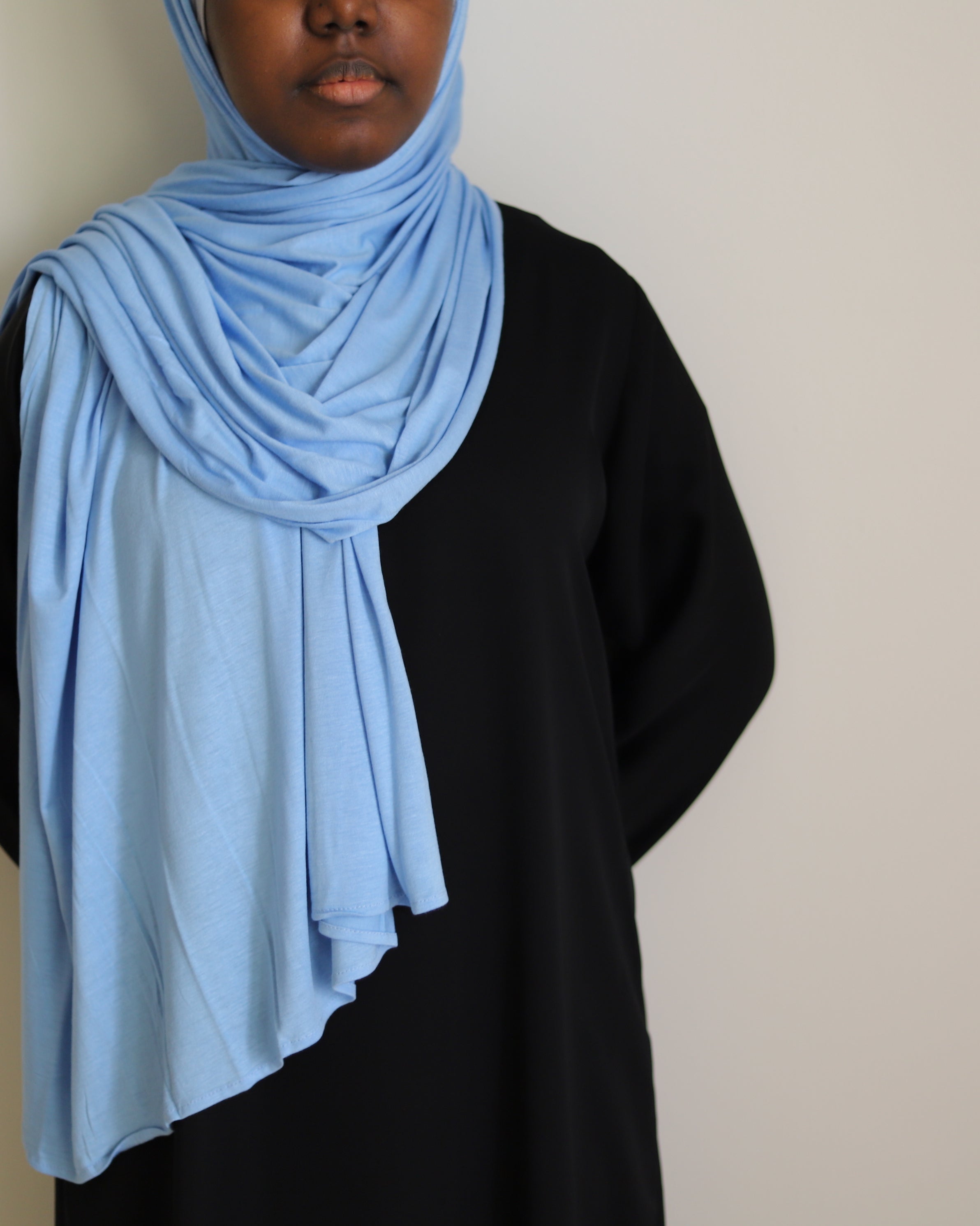 premium periwinkle jersey hijab