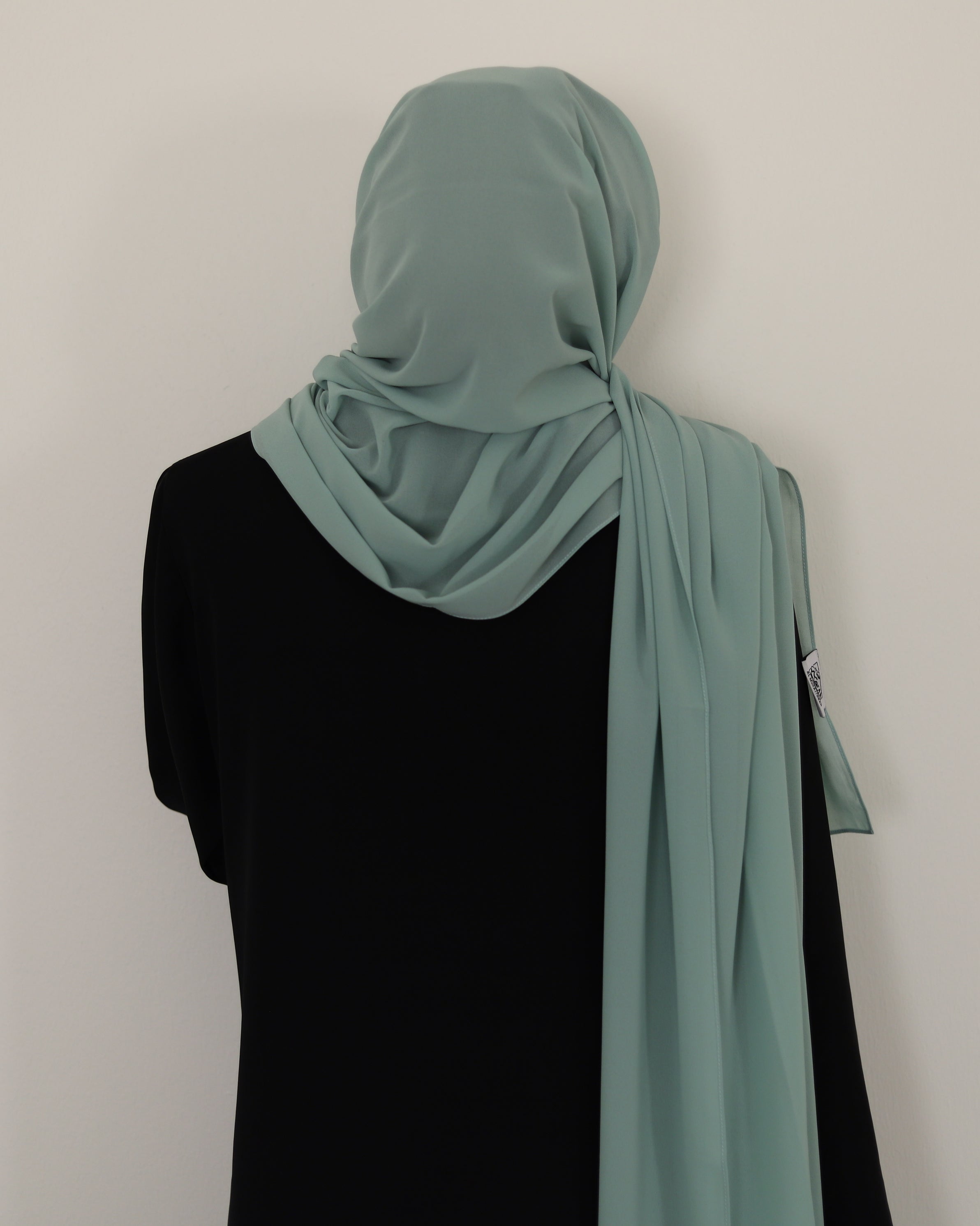 sea foam green chiffon hijab