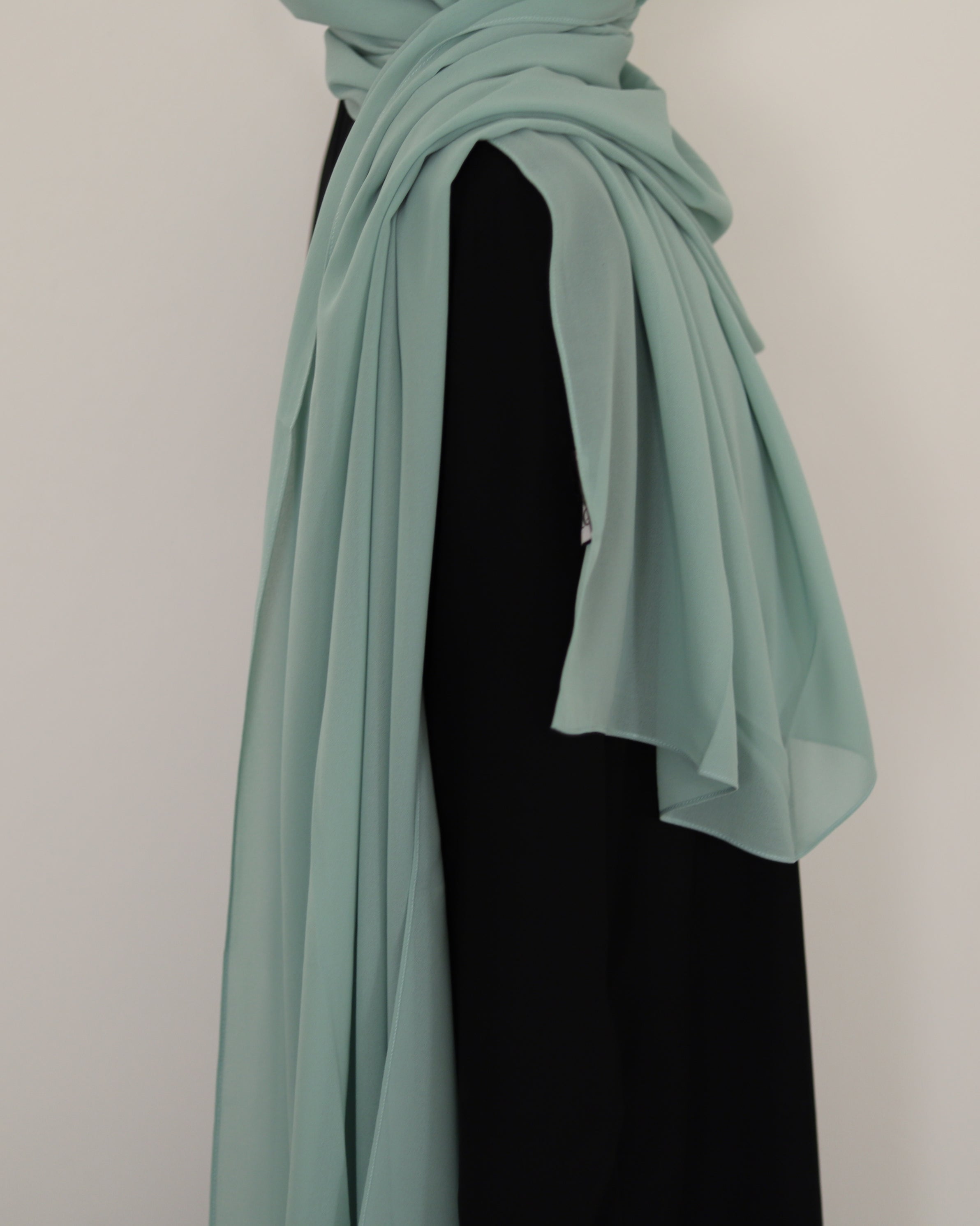 sea foam green chiffon hijab