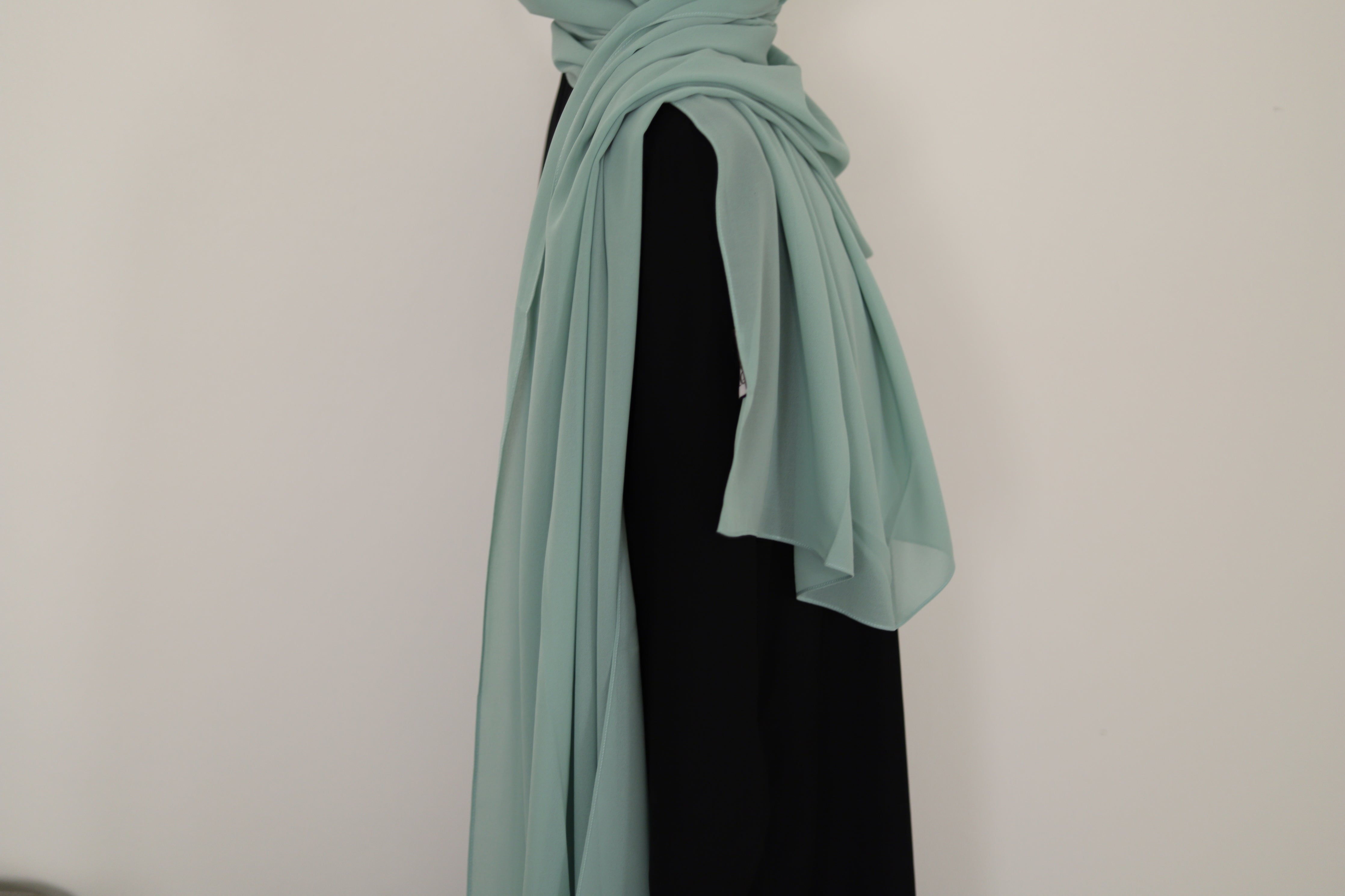 sea foam green chiffon hijab