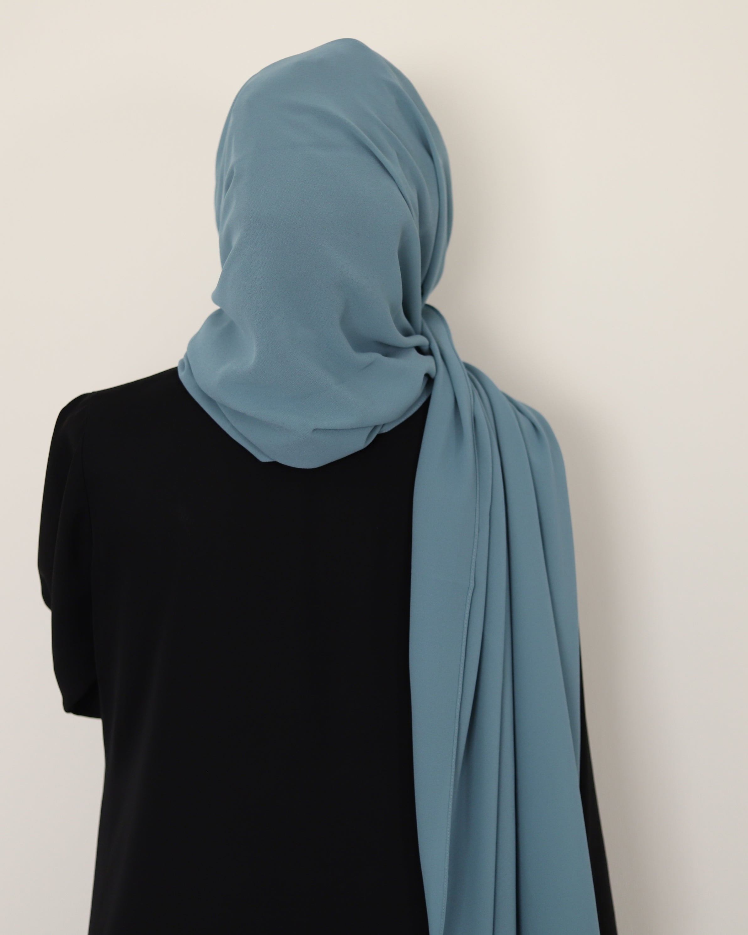 teal chiffon hijab