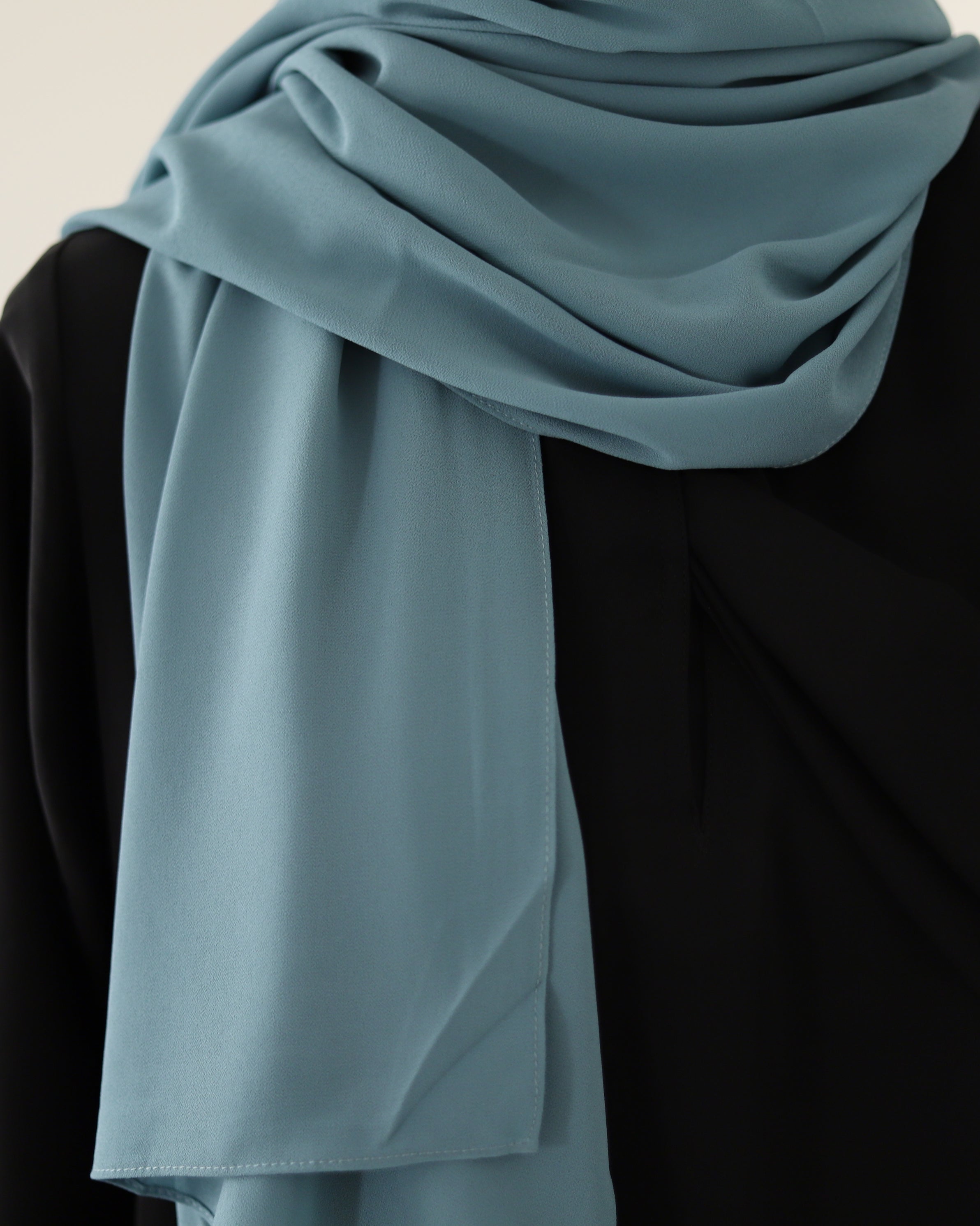 teal chiffon hijab