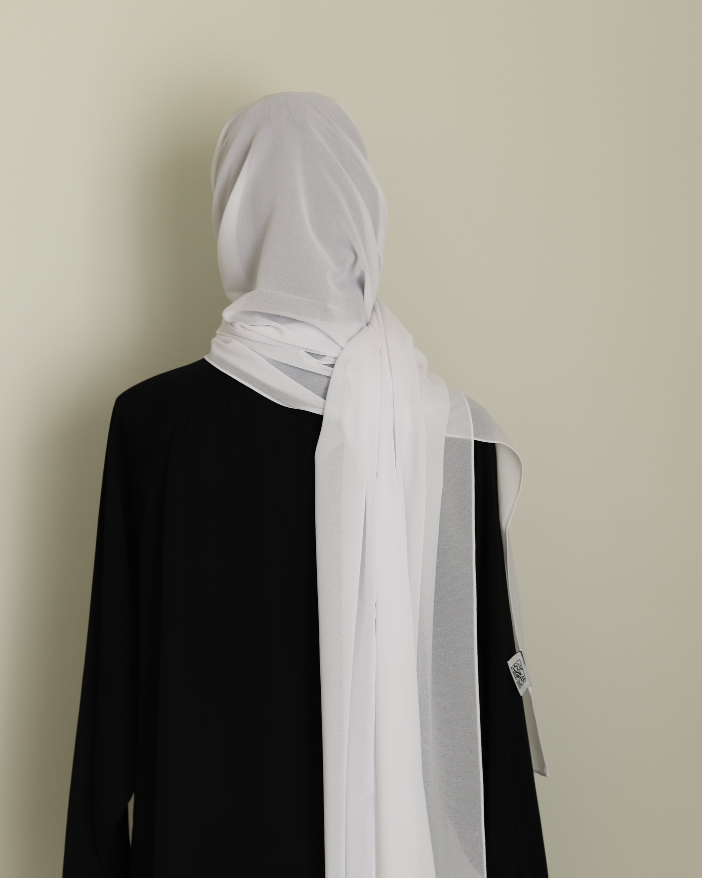 white chiffon hijab