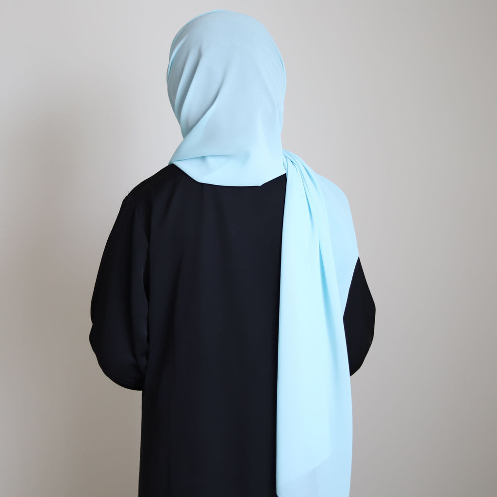 chiffon hijab in mint