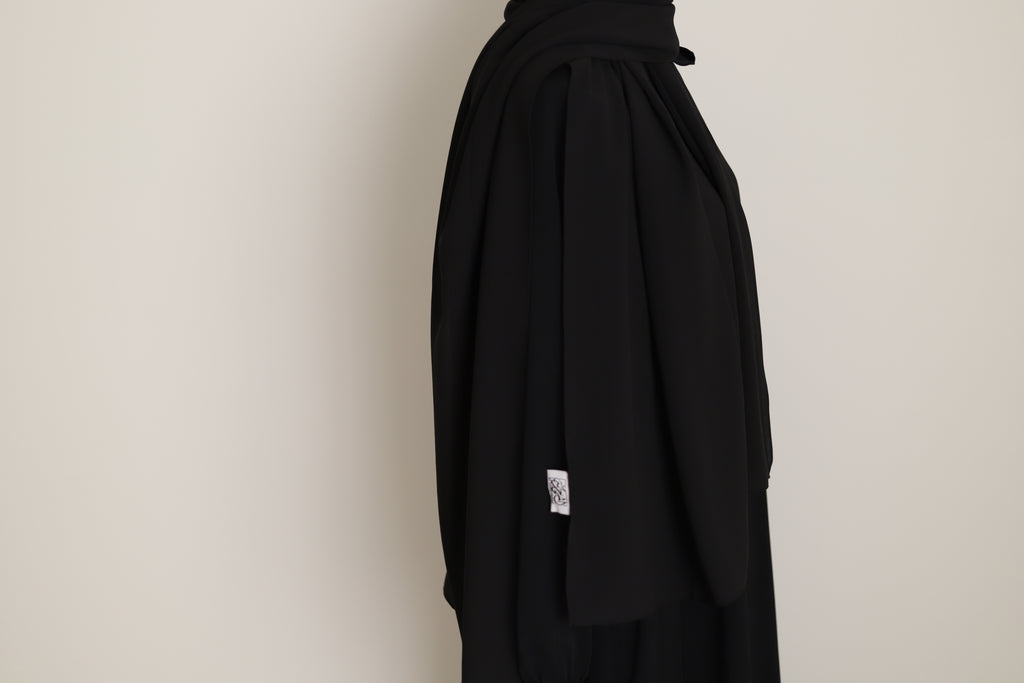 black chiffon hijab