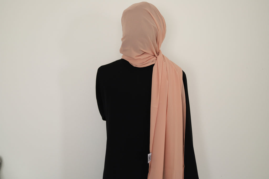 blush chiffon hijab