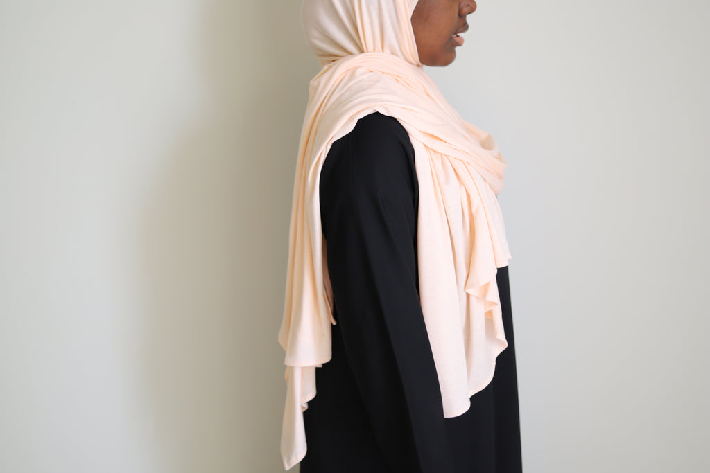 light peach jersey hijab