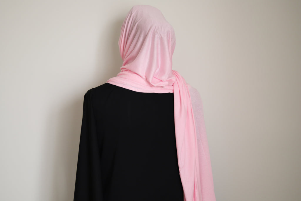 pink jersey hijab